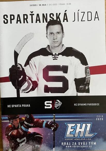 Oficiální program HC Sparta Praha - HC Dynamo Pardubice (19.1.2020) | Marken.cz - Knihy, dvd, ročenky a časopisy o sportu