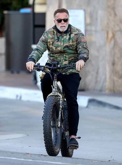 He's Back! Arnold Schwarzenegger Channels the Terminator on Electric Bike Ride