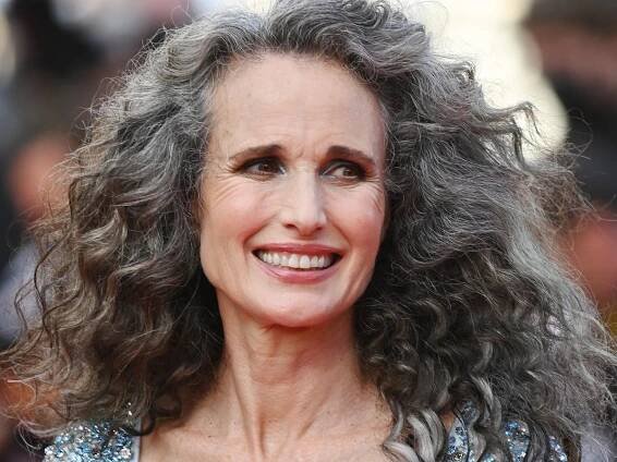 Andie MacDowell's 2021 Cannes Film Festival Beauty Look Spotlighted Her Stunning Gray Hair