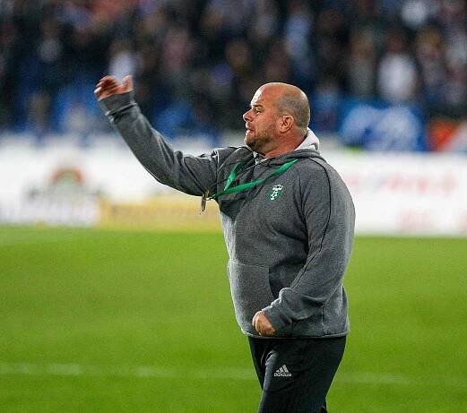 FC Baník Ostrava – MFK Karviná, trenér Karviné Roman Nádvorník