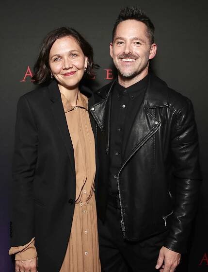 Maggie Gyllenhaal and director Scott Cooper attend Searchlight Pictures' NY Special Screening of Antlers on Monday, October 25, 2021. 'Antlers' special screening, Arrivals, New York, USA - 25 Oct 2021