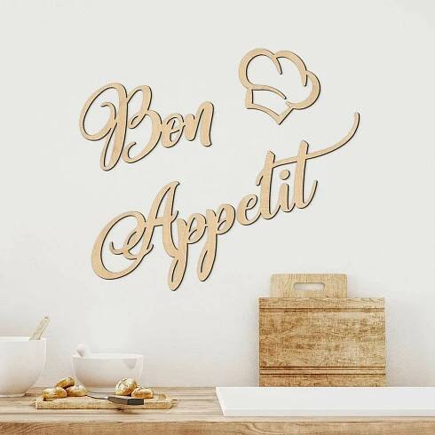 Nápis na zeď do kuchyně - Bon Appetit od 749 Kč - Heureka.cz