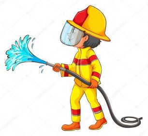 Kresba hasič Stock Vector by ©blueringmedia 56216233