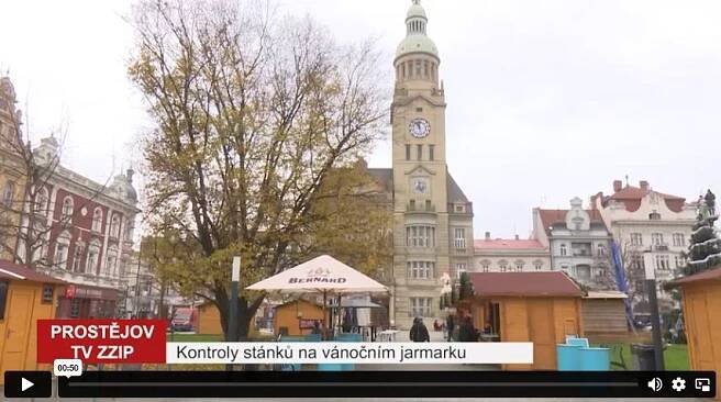 Kontroly stánků na vánočním jarmarku - Prostějovská televize