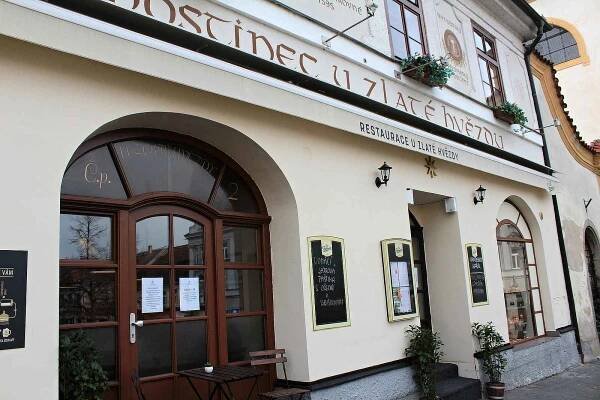 Restaurace U Zlaté hvězdy v Benešově.