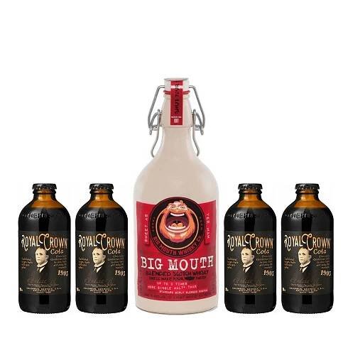 Big Mouth Whisky + 4 x Royal Crown Cola zadarmo