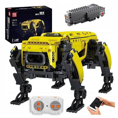 Stavebnice Čtyřnohý robot Pes Dálkově ovládaný 921 prvků