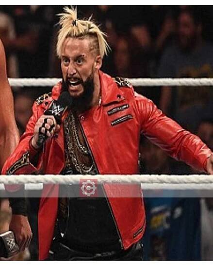Buy WWE Enzo Amore Red Leather Jacket