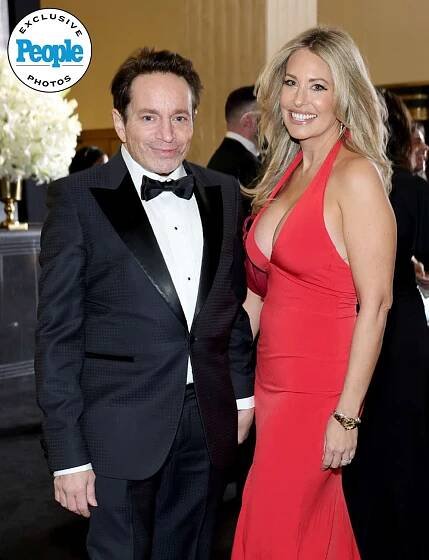 Chris Kattan and Maria Libri attend SNL50: The Anniversary Special on February 16, 2025 in New York City. 
