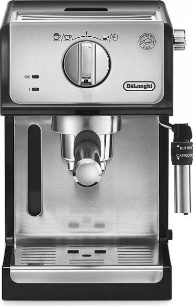De’Longhi ECP 33.21, Espresso kávovar, 1,1 l, Kávová kapsle, Mletá káva, 1100 W, Černá, Nerezová ocel