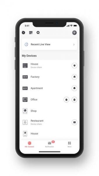 Hik-Connect - nastavení pro iOS a Android
