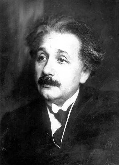 Albert Einstein - A Black And White Photo