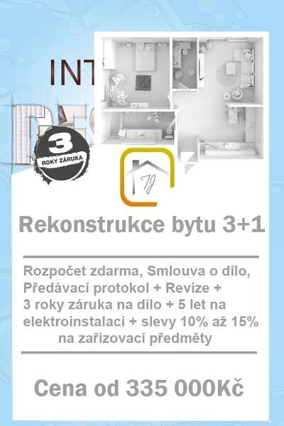 Ceník pro rekonstrukce bytu