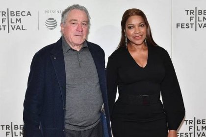 Robert De Niro and Grace Hightower attend the "Rest In Power: The Trayvon Martin Story" premiere during the 2018 Tribeca Film Festival at BMCC Tribeca PAC on April 20, 2018 in New York