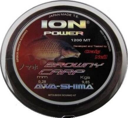 Awa-shima Vlasec Ion Power BROWNY CARP 1200m 0,30mm