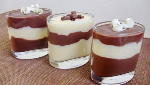 Domácí vanilkový a kakaový pudink