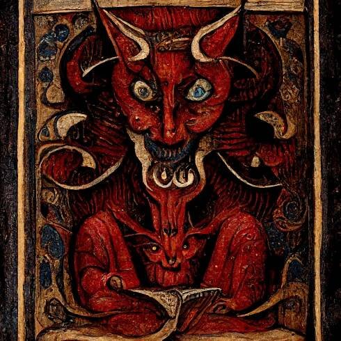 Ulysses_Black_devil_in_the_style_of_a_medieval_manuscript_d3aa4b7d-f987-4a8f-8a09-86f37956aa82.png
