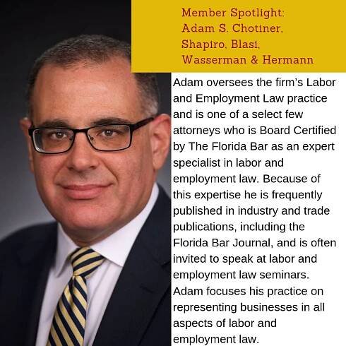 Adam Chotiner Recertified by The Florida Bar - Shapiro, Blasi, Wasserman & Hermann, P.A.