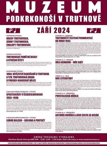 PROGRAM MUZEA V ZÁŘÍ 2024 | Muzeum Podkrkonoší v Trutnově