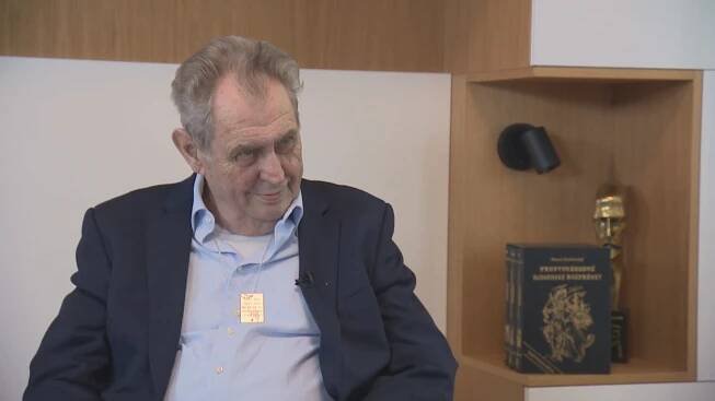 Bývalý prezident Miloš Zeman v exkluzivním rozhovoru pro CNN Prima NEWS