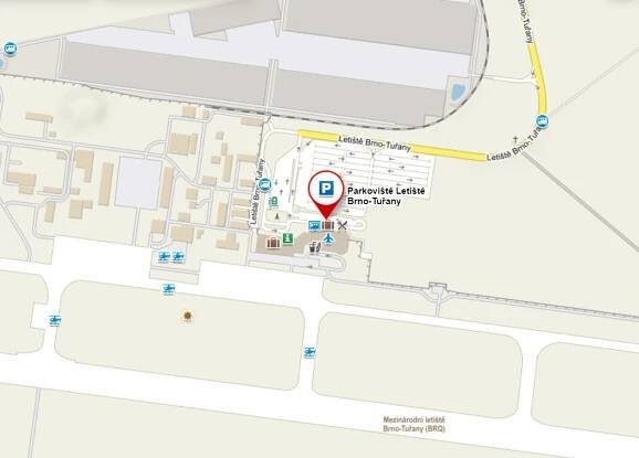 Mapa parkoviště Brno