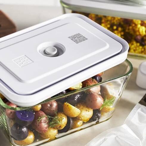 Sada 3 skleněných obdélníkových nádob Fresh & Save Zwilling Šířka 22 cm