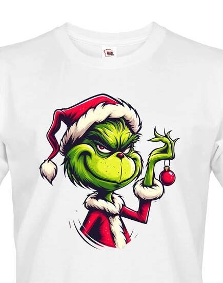 Pánské triko Grinch - skvělé vánoční triko