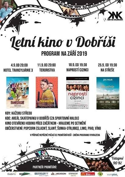 letní kino Dobříš - září 2019