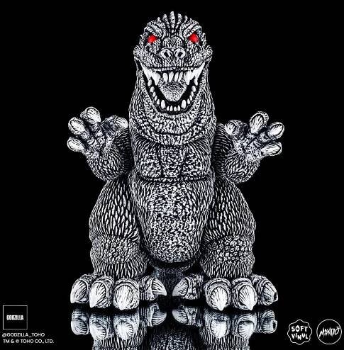 Mondo Vinyl Designer Figure by James Groman - Godzilla Pen and Ink Variant 