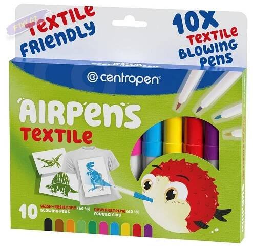 Foukací fixy TEXTILE CENTROPEN 1539, 10ks - fixy.cz