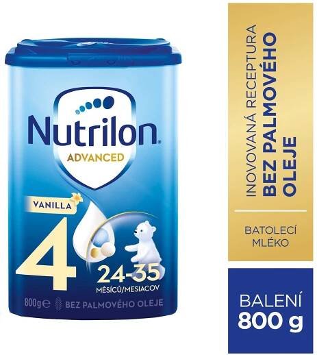 Nutrilon 4 Advanced Batoľacia mliečna výživa v prášku vanilka 800 g