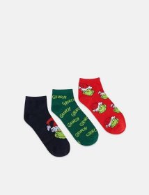 Sada 3 párů ponožek Grinch Barva vícebarevná - SINSAY - 2948O-MLC