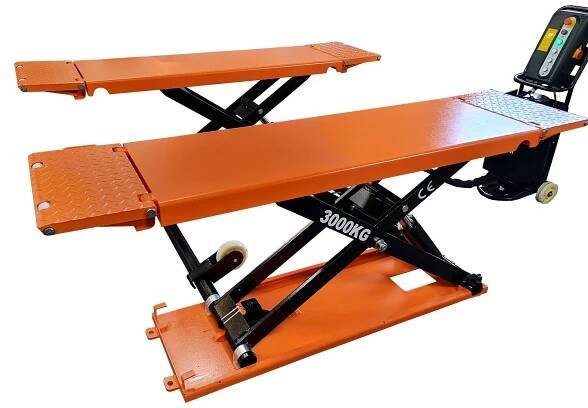 Mobilní nůžkový zvedák s rampami, 3t, 230V U-Z30M 230V