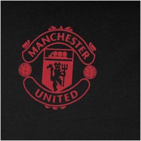 FotbalFans Pánské pyžamo Manchester United FC, 100% bavlna, červená/černá