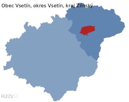 Vsetín v kraji Zlínský