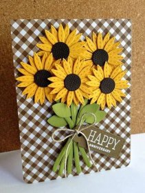 Sunflower Cards, Daisy Cards, Handmade Birthday Cards, Flower Cards Handmade, Easy Handmade Cards, Diy Birthday, Birthday Card Craft, Beautiful Handmade Cards, Birthday Cards With Flowers