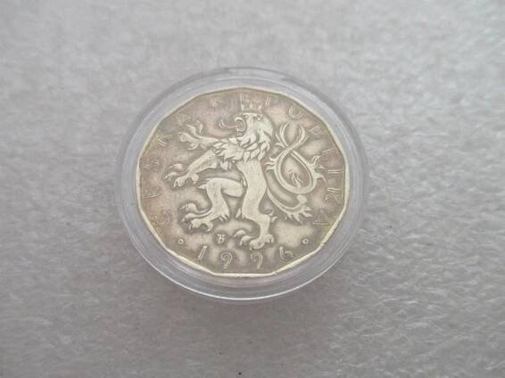 ČR MINCE 20 KČ 1996 - VZÁCNÁ V KAPSLI - Numismatika