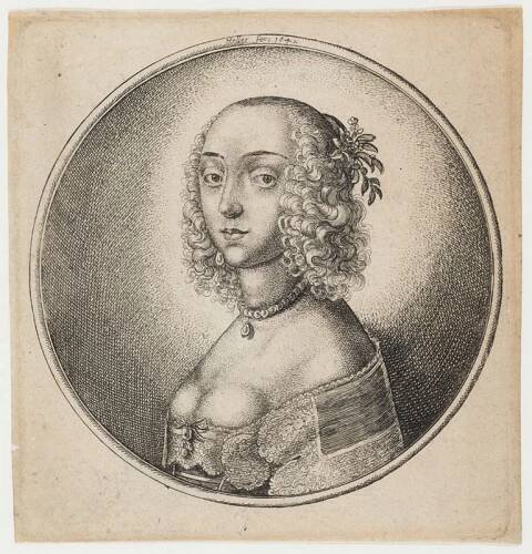 Václav Hollar - rytec - Anglická šlechtična