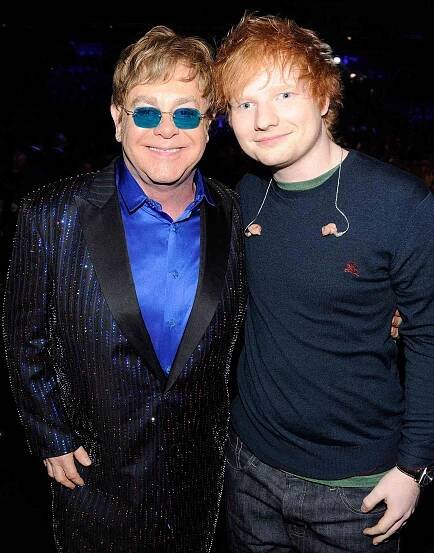 Elton John Warned Ed Sheeran to Watch His Weight During Break: 'He's Very Prone to Put on... Like I Am'