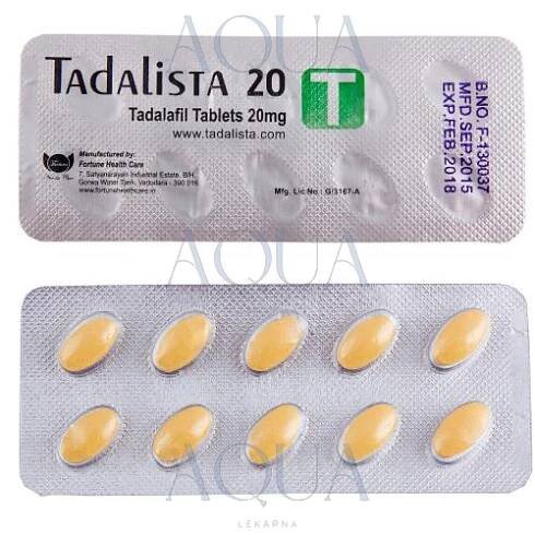 Tadalista 10mg, 20mg, 40mg Tableta Koupit Bez Receptu Online
