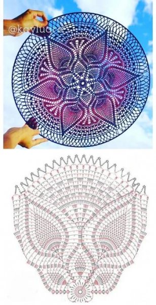 two pictures with different designs on them