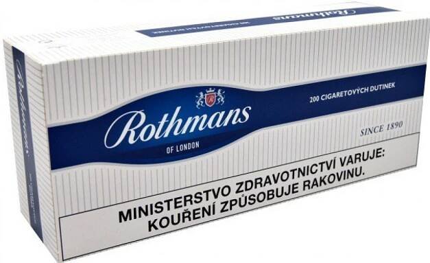 Rothmans blue cigaretové dutinky 200 ks