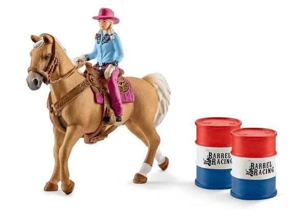 Schleich 41417 Osedlaný kůň s kovbojkou