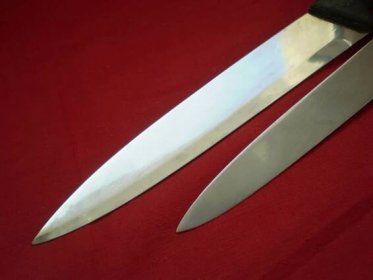 2 x nůž SANDRIK ŠTÓS, STAINLESS. - Vojenské sběratelské předměty