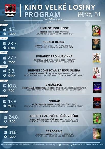 program červenec, sprne