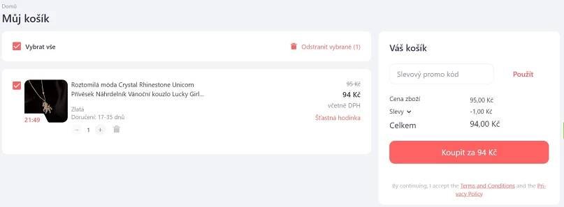 Nákupní košík Joom.com
