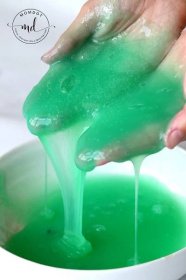 Ectoplasm slime is a Halloween Slime Recipe that is drippy and gross, perfect to double as snot for Halloween favors. Gross FUN recipe!