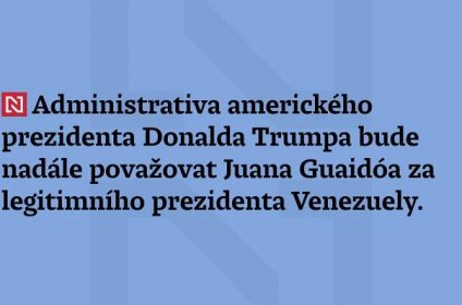 Administrativa amerického prezidenta Donalda Trumpa bude nadále považovat Juana Guaidóa za legitimního prezidenta Venezuely
