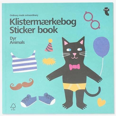 Sticker book. Animals Hobby Flying Tiger Copenhagen 