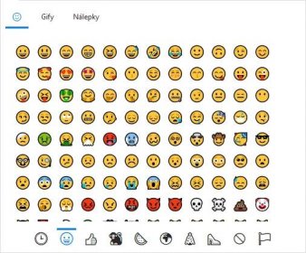 eM Client: Smajlíci a emoji